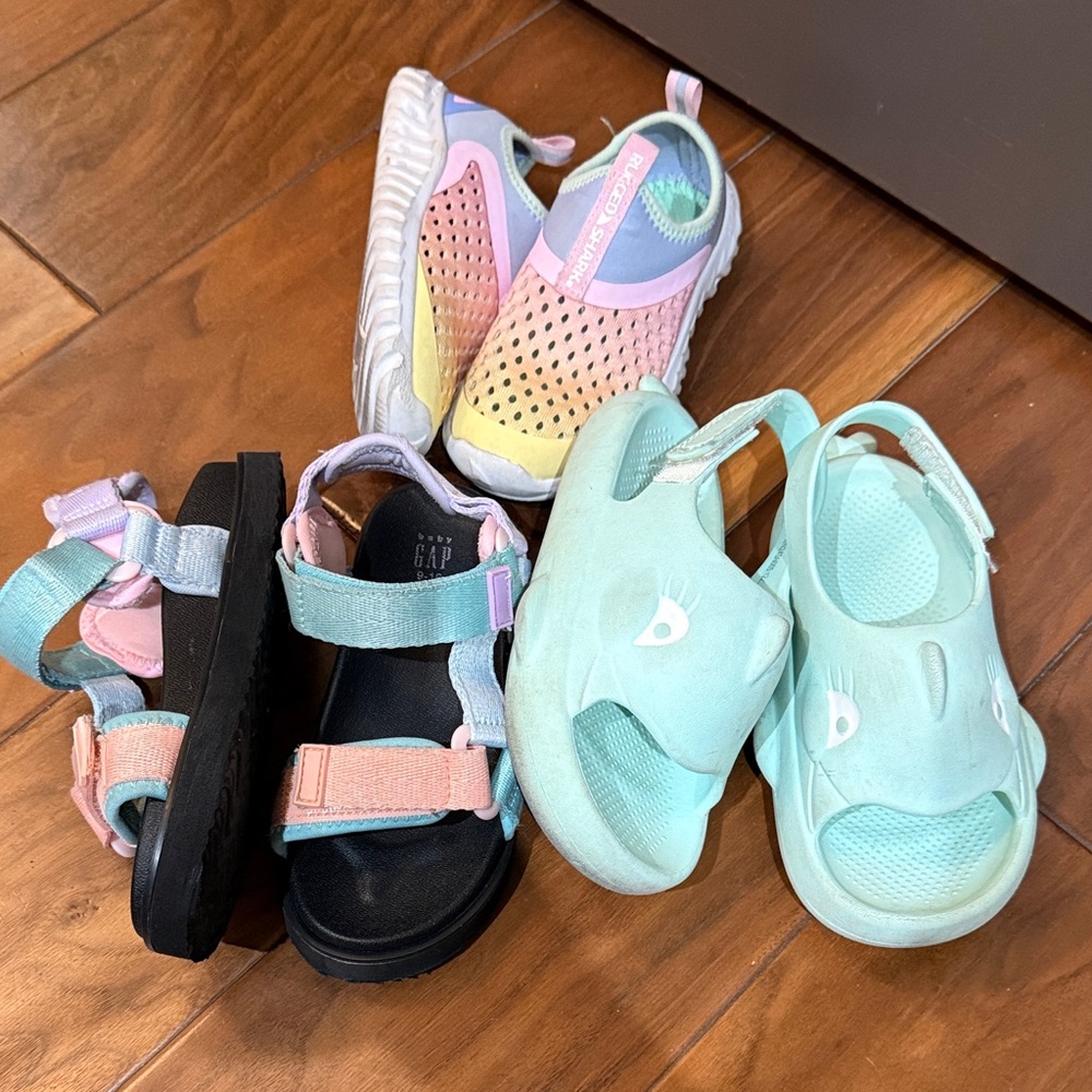 Little Girls Colorful Kids Play Sandals Set